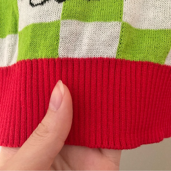 NEW Toddler’s The Grinch Christmas Checkered Pullover Sweater - Picture 7 of 10